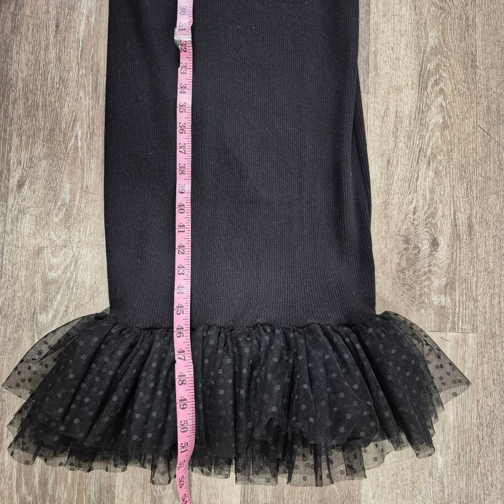 Good Time U.S.A Dress XL Black Ruffle Sleeve - Picture 9 of 9